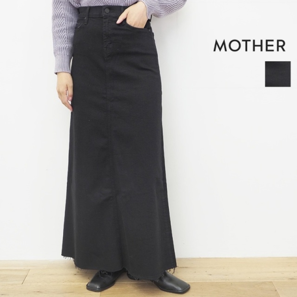 MOTHER Maxi Denim Skirt